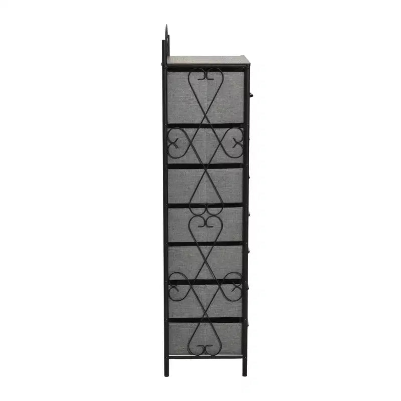 Comodino a 8 cassetti, nero/marrone/bianco/rovere/noce/multicolore, montaggio da 1 persona