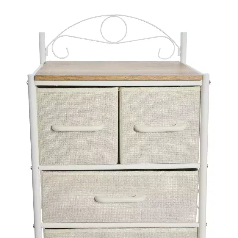 Comodino a 8 cassetti, nero/marrone/bianco/rovere/noce/multicolore, montaggio da 1 persona