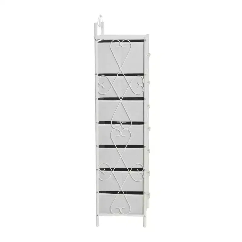 Comodino a 8 cassetti, nero/marrone/bianco/rovere/noce/multicolore, montaggio da 1 persona