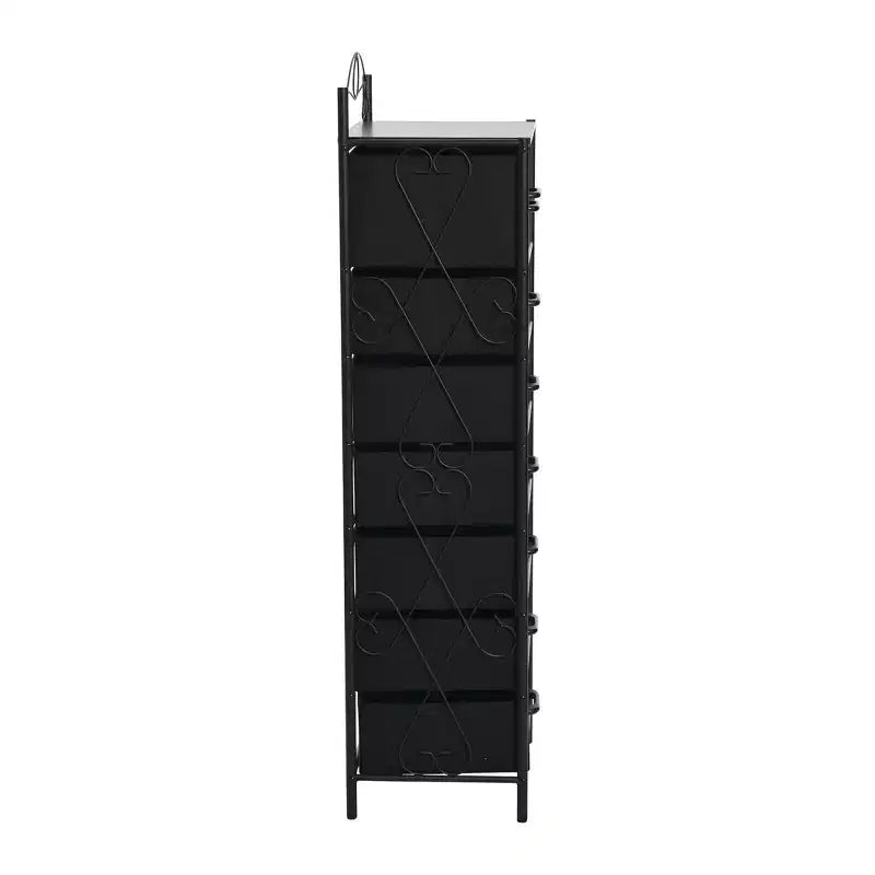 Comodino a 8 cassetti, nero/marrone/bianco/rovere/noce/multicolore, montaggio da 1 persona