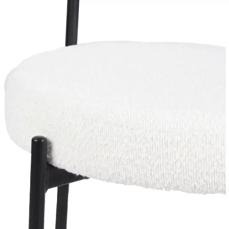 Set da pranzo rotondo di 5 pezzi, Grigio/Bianco, 4 posti a sedere