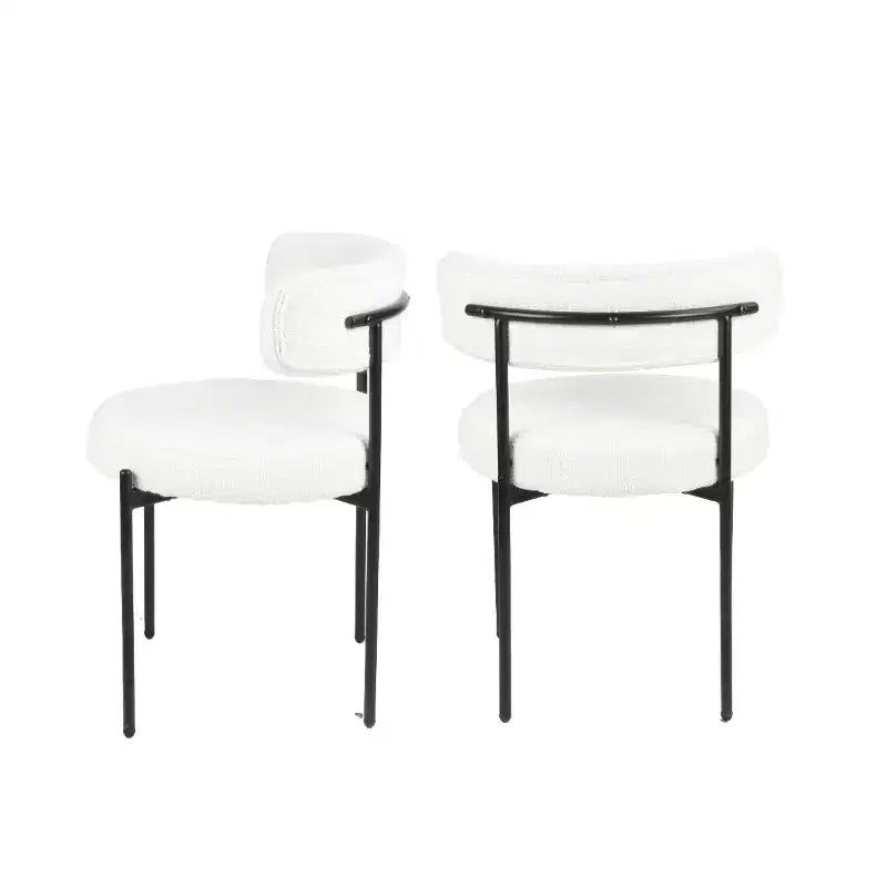 Set da pranzo rotondo di 5 pezzi, Grigio/Bianco, 4 posti a sedere