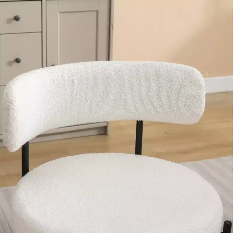 Set da pranzo rotondo di 5 pezzi, Grigio/Bianco, 4 posti a sedere