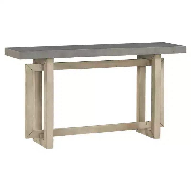 Tavolino da Consolle Moderno Nero / Grigio Scuro / Grigio / Bianco con Gambe Geometriche in Pino, per 1, 150 cm