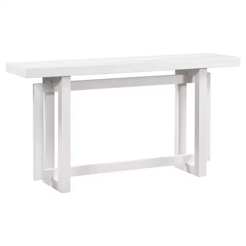 Tavolino da Consolle Moderno Nero / Grigio Scuro / Grigio / Bianco con Gambe Geometriche in Pino, per 1, 150 cm