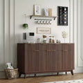 Madia/Buffet in rovere con scanalature, cassetti e ante, montaggio da 1 persona