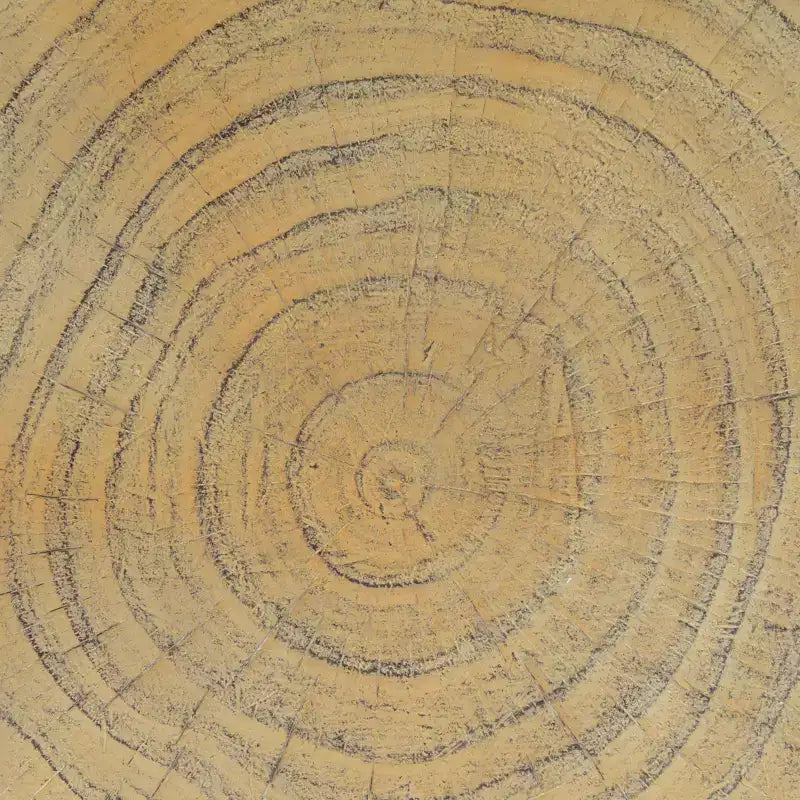 Tavolino d'appoggio a spirale nero/naturale con centro cavo, per 1 persona