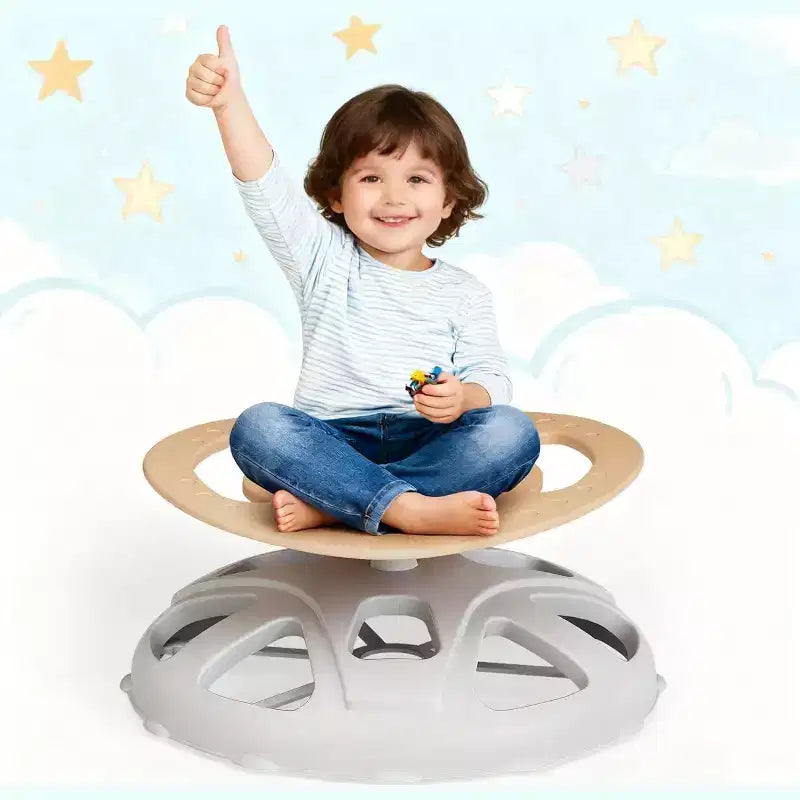 Garvee Kids Sensory Swivel Chair,Spinning Seat with Safety Handle & Non-Slip Base