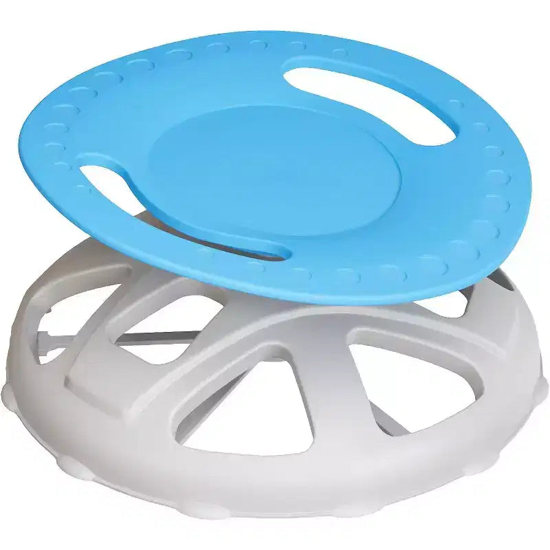 Sedia Girevole con Schienale Alto per Bambini, Blu/Verde, Posto Singolo