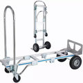 COZONY 2-in-1 Folding Hand Truck & Dolly Cart with 800 Lbs Capacity | All-Terrain Rubber Wheeled Convertible Hand Truck Dolly for Warehouse & Home Use