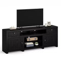 Farmhouse TV Stand for Tv Up to 80 Inches, Long Entertainment Center with 4 Storage Drawers & 3 Open Shelf, Television Consoles Stands for Living Room