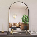 20 x 30 Arched Decorative Wall Mirror, Modern Metal Framed Vanity Mirror for Entryway, Living Room, Bedroom - Panipeachy