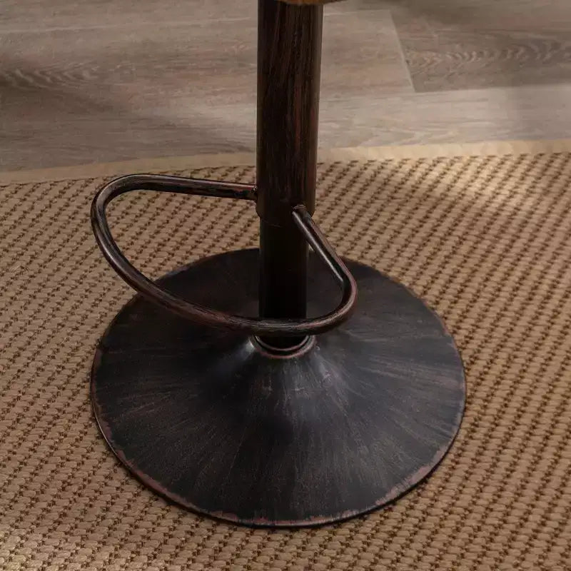 Sgabello da bar girevole in tessuto beige/blu/grigio/verde/arancione/rosso con cuscino, altezza regolabile, 1 posto