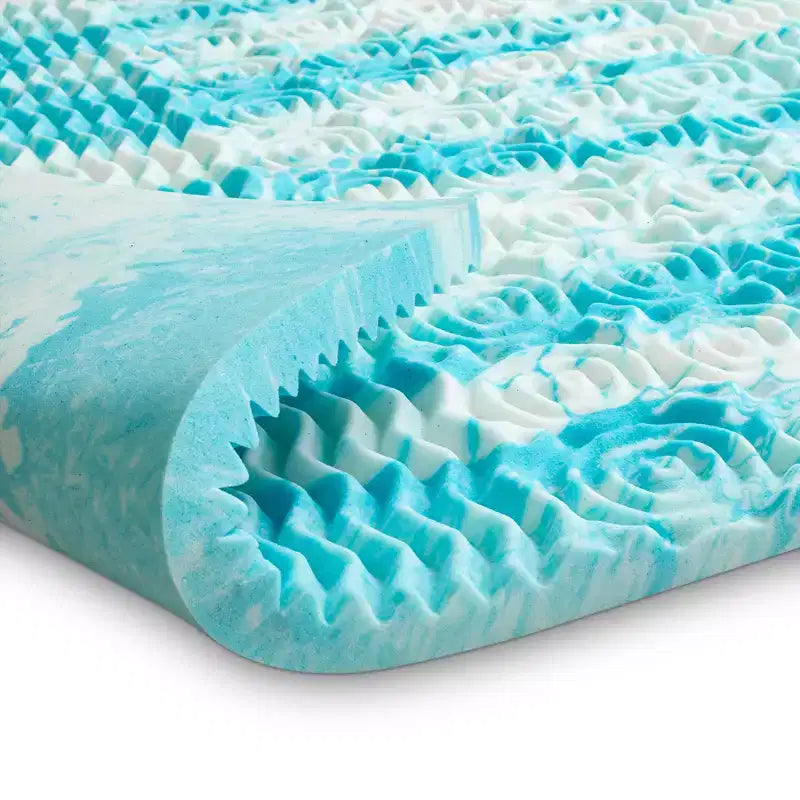 Topper materasso in memory foam blu – Per 1–2 persone