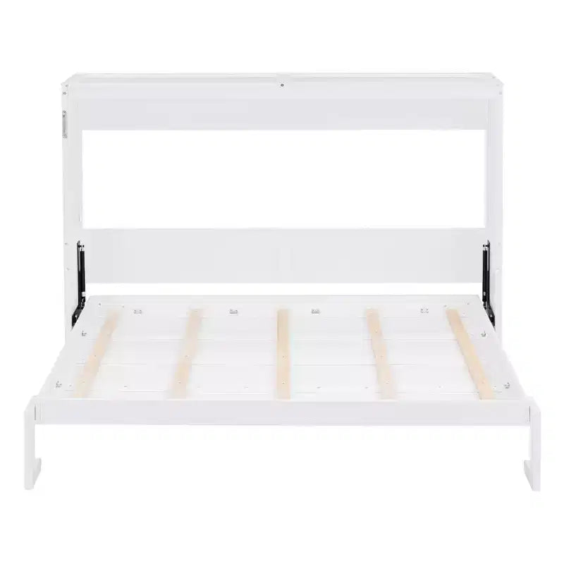 Letto a scomparsa Murphy grigio/bianco – Matrimoniale e Queen Size, Ospita 1–2 persone