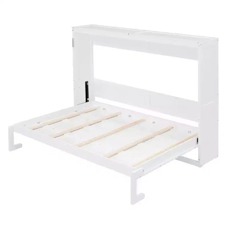 Letto a scomparsa Murphy grigio/bianco – Matrimoniale e Queen Size, Ospita 1–2 persone