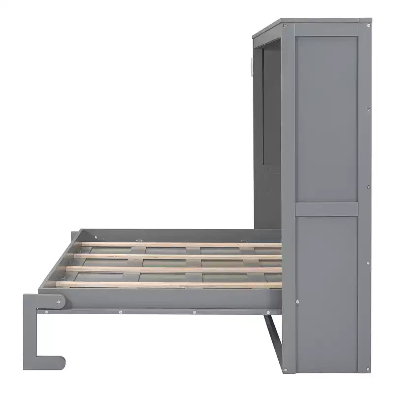 Letto a scomparsa Murphy grigio/bianco – Matrimoniale e Queen Size, Ospita 1–2 persone