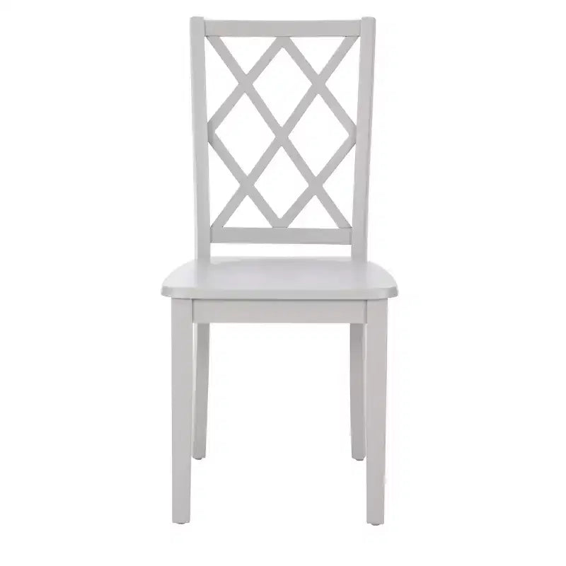 Sedia da pranzo con schienale a X in legno massello, Grafite/Grigio/Verde Menta/Bianco, Senza braccioli, Posti a sedere: 1