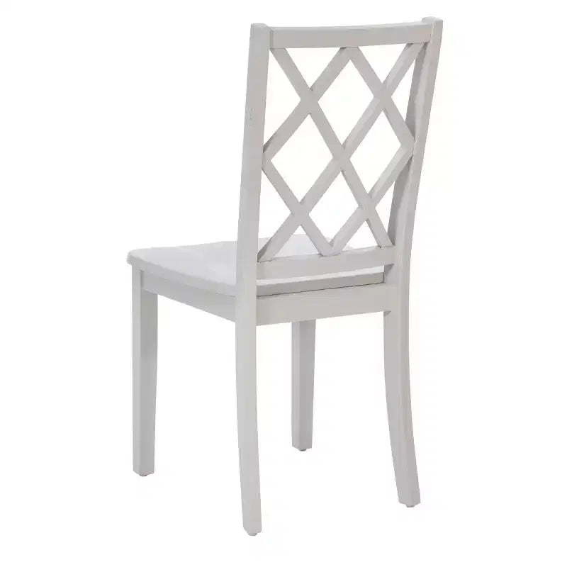Sedia da pranzo con schienale a X in legno massello, Grafite/Grigio/Verde Menta/Bianco, Senza braccioli, Posti a sedere: 1