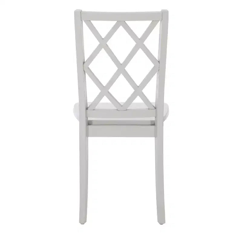 Sedia da pranzo con schienale a X in legno massello, Grafite/Grigio/Verde Menta/Bianco, Senza braccioli, Posti a sedere: 1