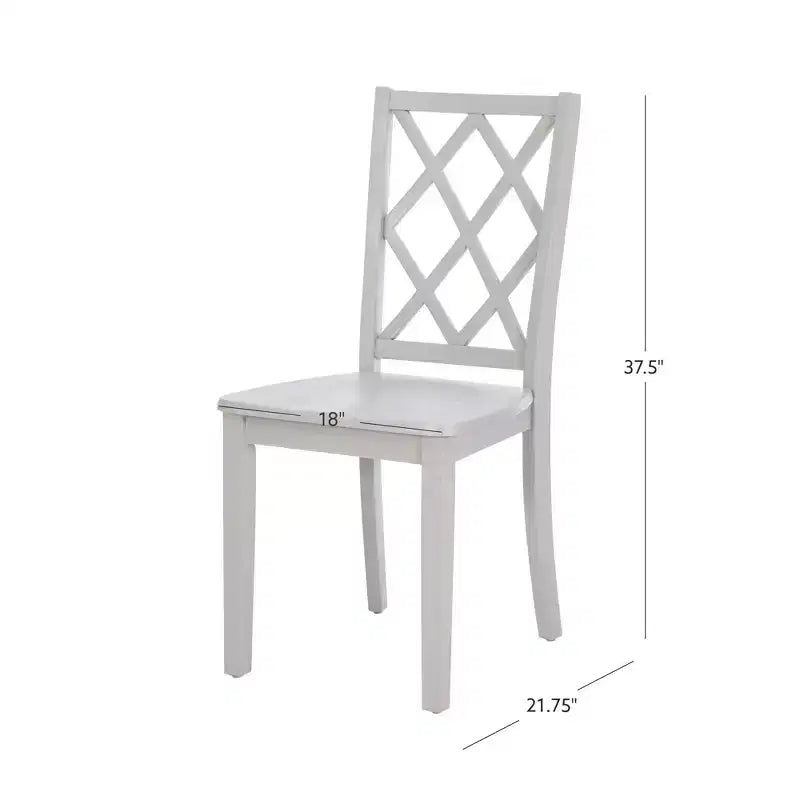 Sedia da pranzo con schienale a X in legno massello, Grafite/Grigio/Verde Menta/Bianco, Senza braccioli, Posti a sedere: 1