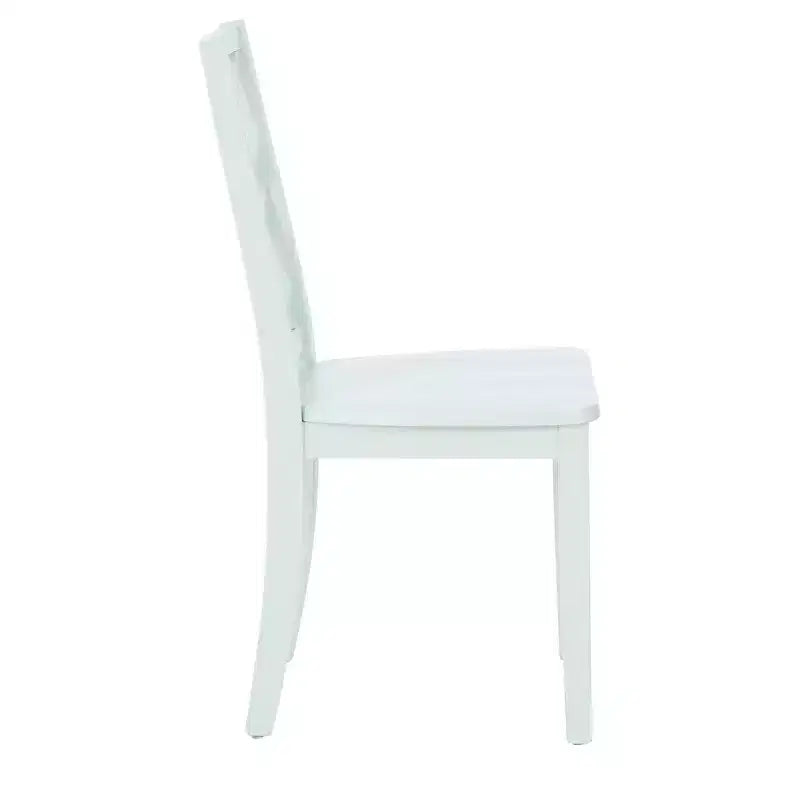 Sedia da pranzo con schienale a X in legno massello, Grafite/Grigio/Verde Menta/Bianco, Senza braccioli, Posti a sedere: 1