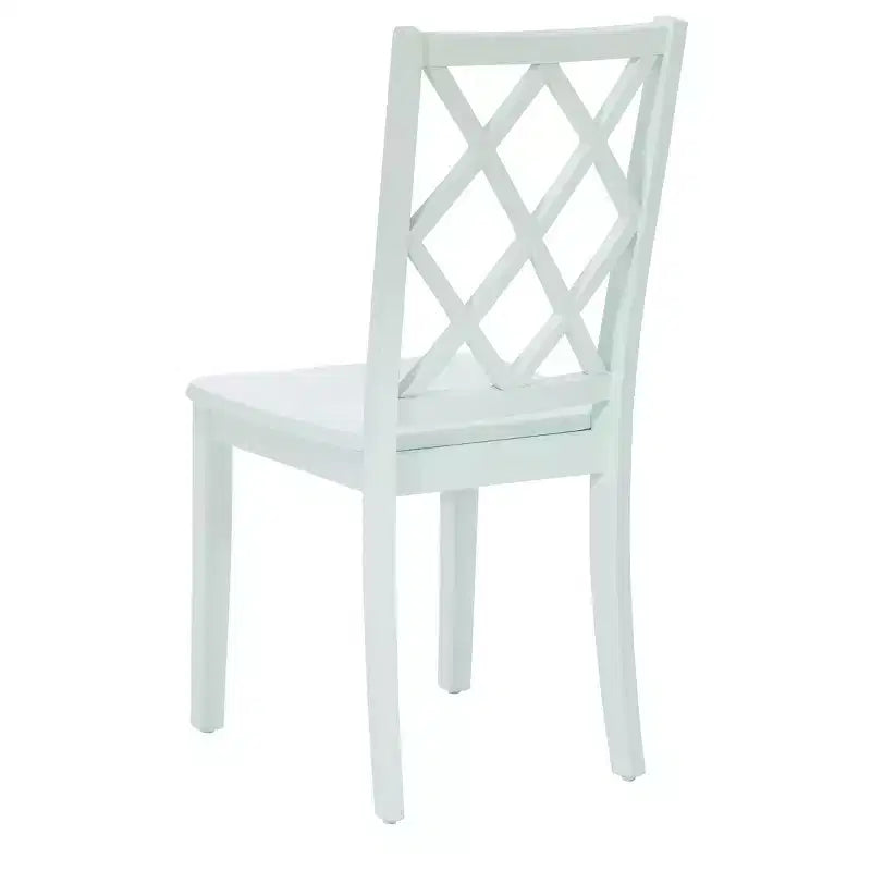 Sedia da pranzo con schienale a X in legno massello, Grafite/Grigio/Verde Menta/Bianco, Senza braccioli, Posti a sedere: 1