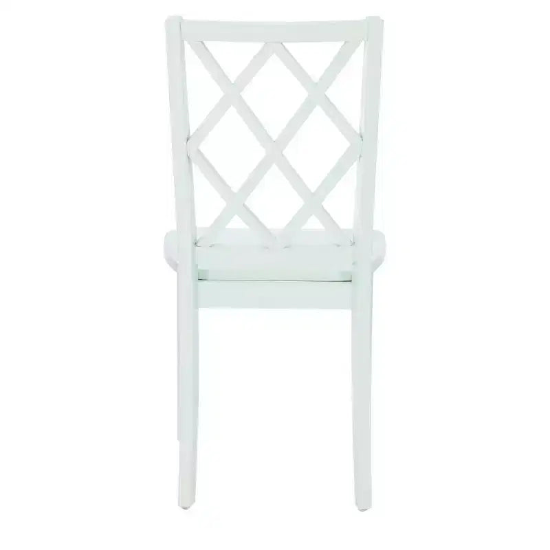 Sedia da pranzo con schienale a X in legno massello, Grafite/Grigio/Verde Menta/Bianco, Senza braccioli, Posti a sedere: 1