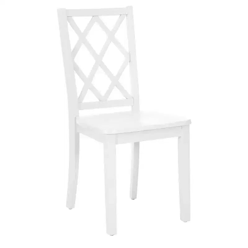 Sedia da pranzo con schienale a X in legno massello, Grafite/Grigio/Verde Menta/Bianco, Senza braccioli, Posti a sedere: 1