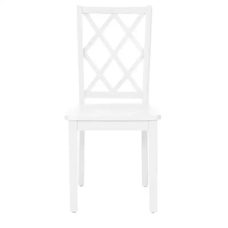 Sedia da pranzo con schienale a X in legno massello, Grafite/Grigio/Verde Menta/Bianco, Senza braccioli, Posti a sedere: 1