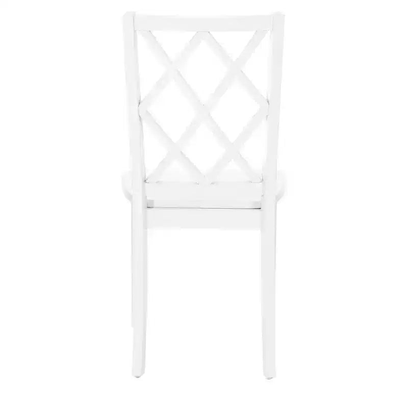Sedia da pranzo con schienale a X in legno massello, Grafite/Grigio/Verde Menta/Bianco, Senza braccioli, Posti a sedere: 1