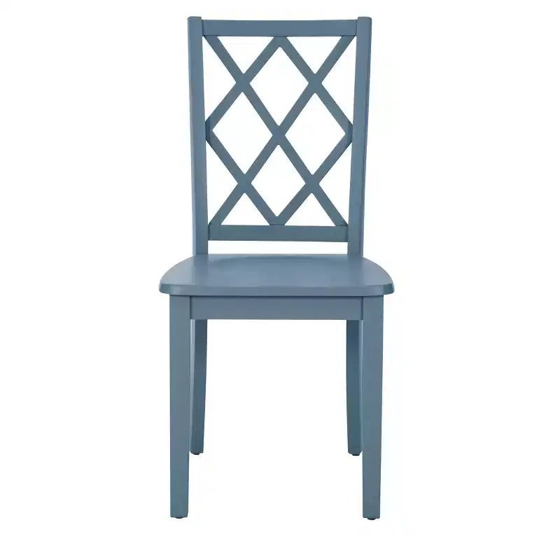 Sedia da pranzo con schienale a X in legno massello, Grafite/Grigio/Verde Menta/Bianco, Senza braccioli, Posti a sedere: 1