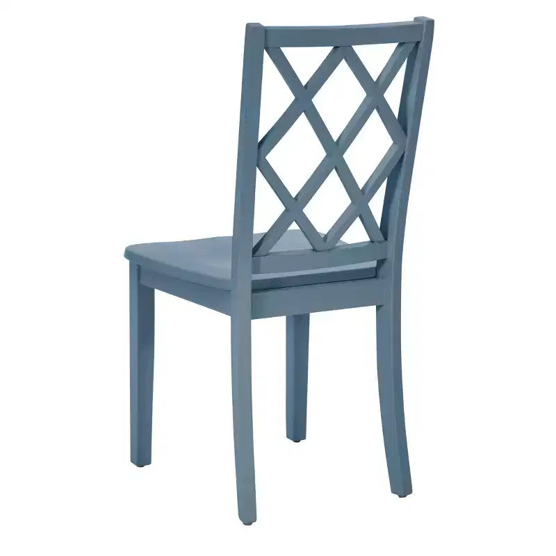 Sedia da pranzo con schienale a X in legno massello, Grafite/Grigio/Verde Menta/Bianco, Senza braccioli, Posti a sedere: 1