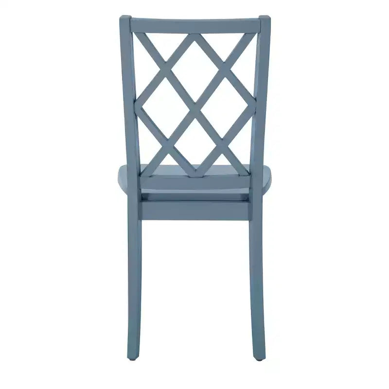 Sedia da pranzo con schienale a X in legno massello, Grafite/Grigio/Verde Menta/Bianco, Senza braccioli, Posti a sedere: 1