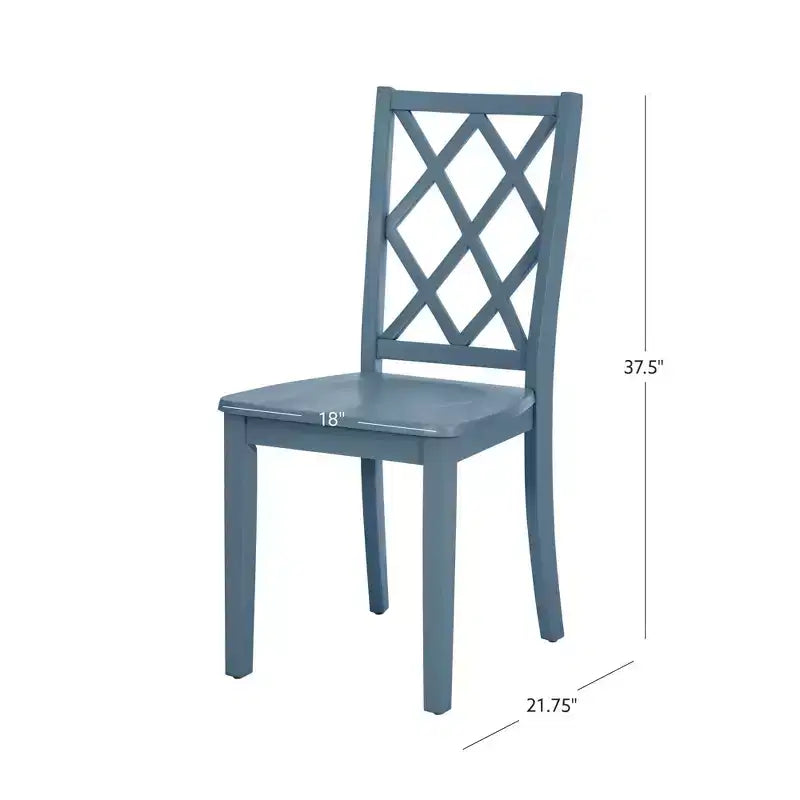 Sedia da pranzo con schienale a X in legno massello, Grafite/Grigio/Verde Menta/Bianco, Senza braccioli, Posti a sedere: 1
