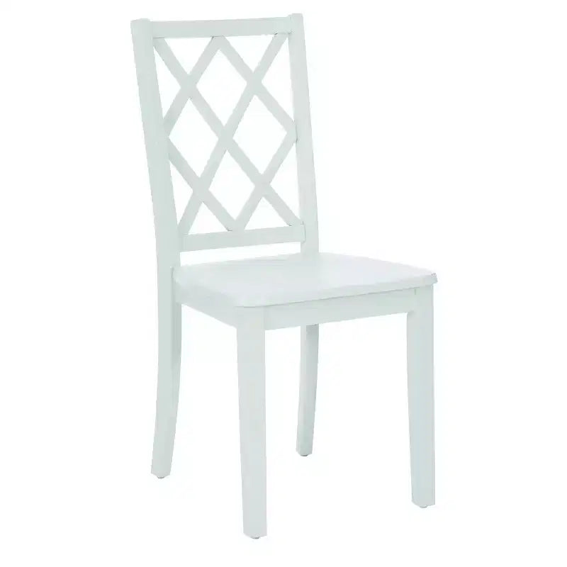 Sedia da pranzo con schienale a X in legno massello, Grafite/Grigio/Verde Menta/Bianco, Senza braccioli, Posti a sedere: 1